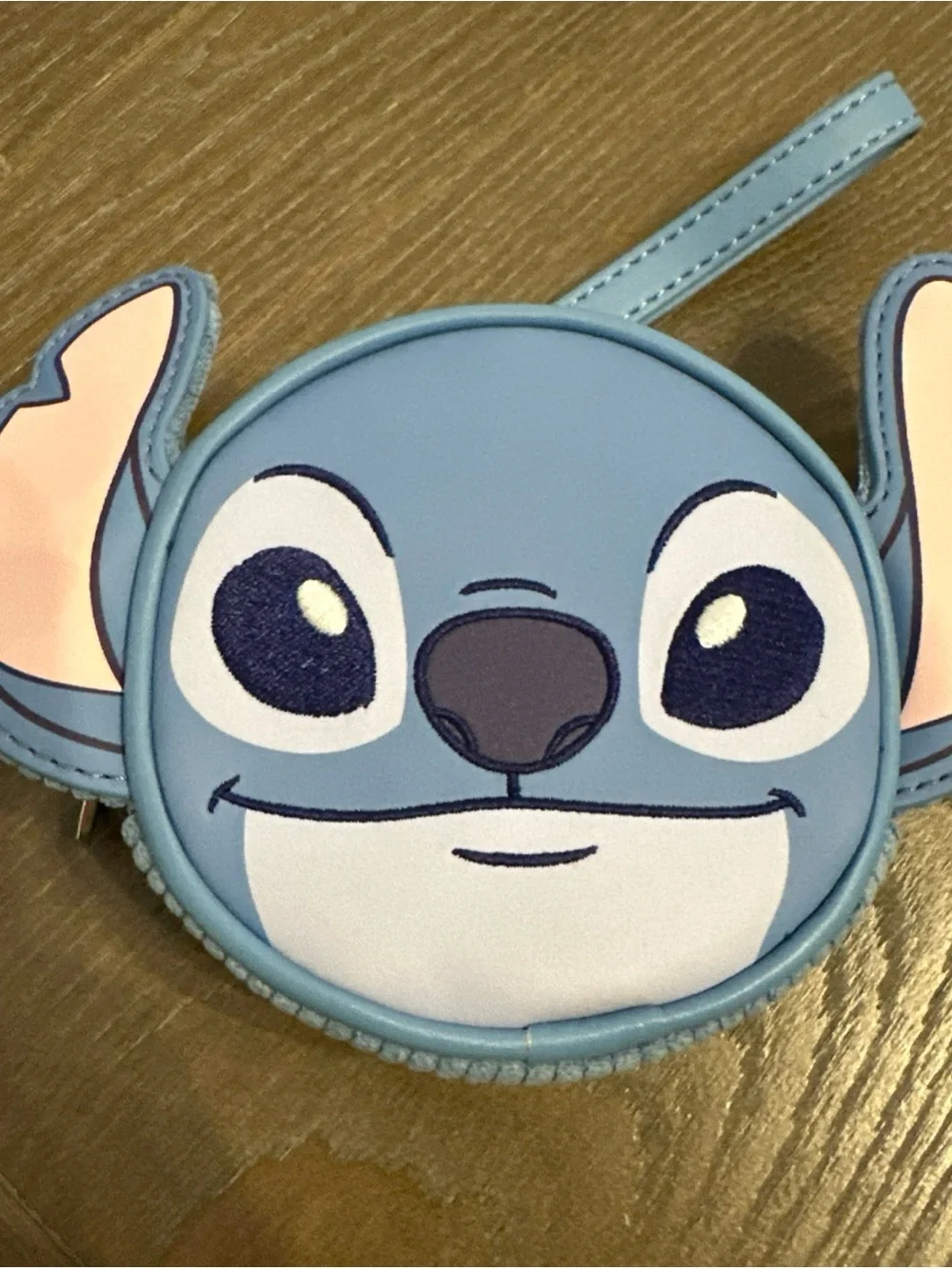 NWT Disney Loungefly Lilo‎ Stitch Figural Stitch Corduroy Coin Purse Wristlet
